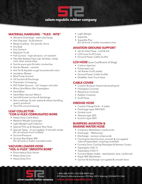 Product Catalog and General Info brochure cover